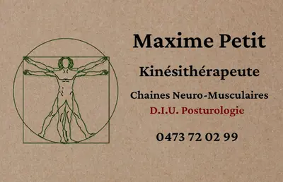 Maxime Petit, À Domicile et au Cabinet, Posturologue, Chaînes Neuro-musculaires.