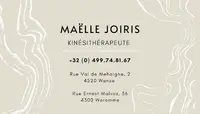 Maëlle Joiris - Kinésithérapeute