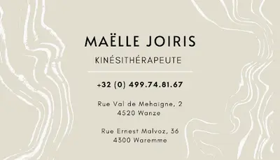 Maëlle Joiris - Kinésithérapeute